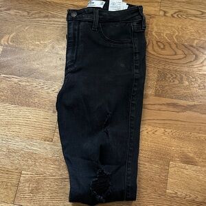 Hollister Dark Black Skinny Jeans